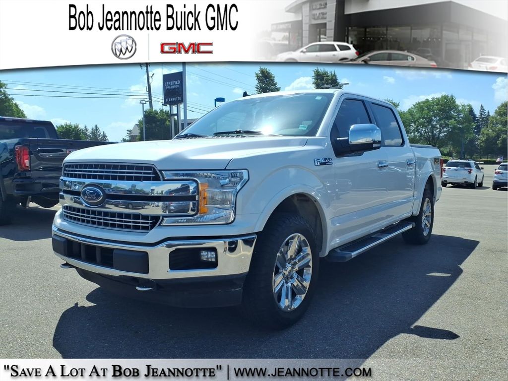 White Platinum Clearcoat Metallic 2019 Ford F-150 Pickup Truck Four-Wheel Drive Automatic
