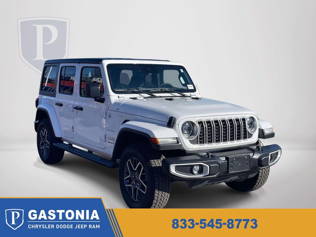 Bright White Clearcoat 2024 Jeep Wrangler Sahara 4-Door 4WD SUV / Crossover Four-Wheel Drive 8-Speed Automatic