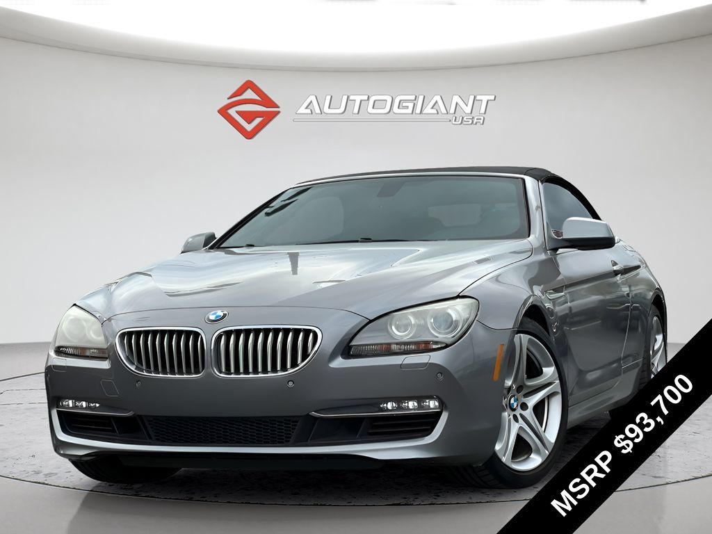 Space Gray Metallic 2013 BMW 6 Series Convertible Rear-Wheel Drive 8-Speed Automatic