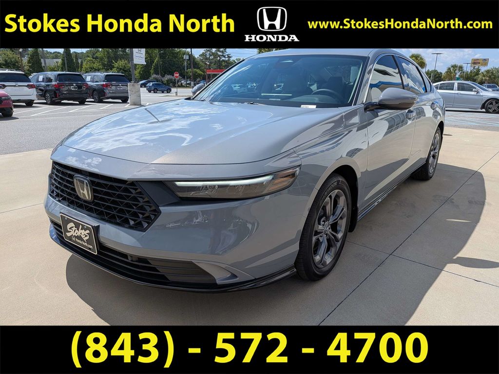 2025 Honda Accord Hybrid EX-L Gray at Stokes Honda North