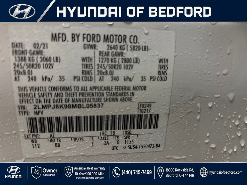 Used 2021 Lincoln Nautilus Reserve For Sale in Bedford, OH