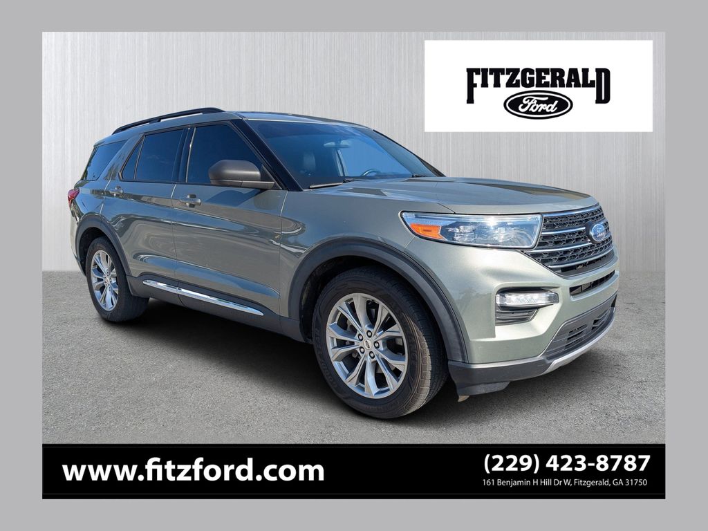 Silver Spruce Metallic 2020 Ford Explorer SUV / Crossover Rear-Wheel Drive Automatic