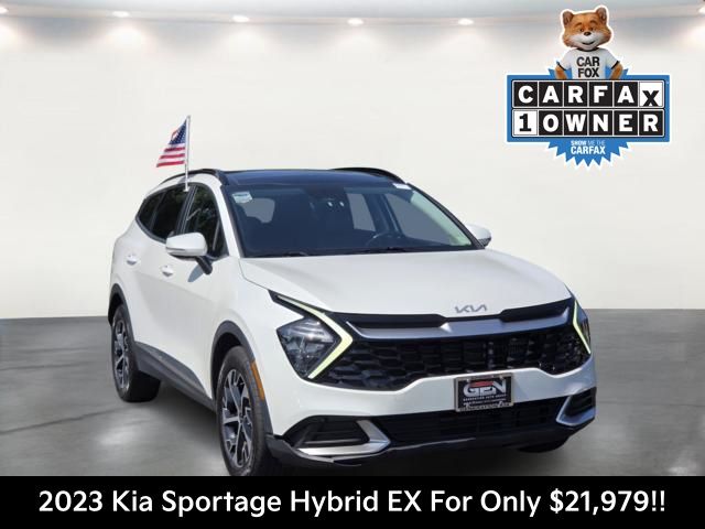 Snow White Pearl 2023 Kia Sportage Hybrid SUV / Crossover All-Wheel Drive 6-Speed Automatic