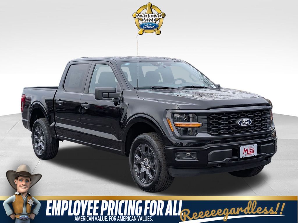 Agate Black Metallic 2026 Ford F-150 STX SuperCrew 4WD Pickup Truck Four-Wheel Drive Automatic