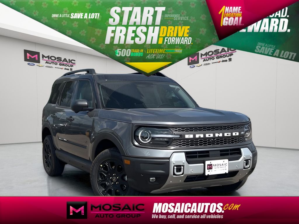 Carbonized Gray Metallic 2025 Ford Bronco Sport Badlands AWD SUV / Crossover All-Wheel Drive 8-Speed Automatic