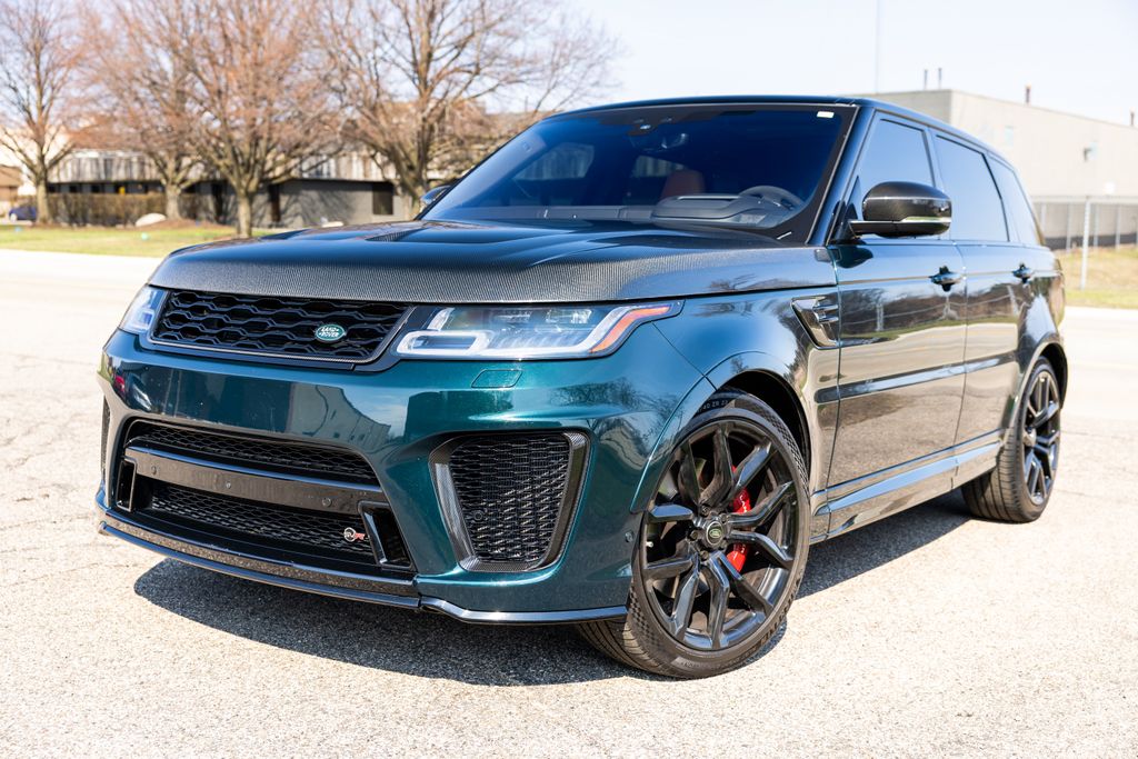 British Racing Green Metallic 2020 Land Rover Range Rover Sport SVR 4WD SUV / Crossover All-Wheel Drive 8-Speed Automatic