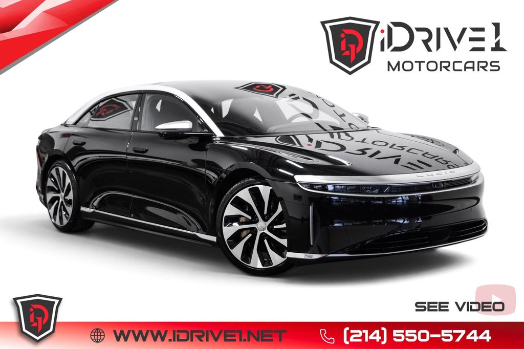 Black 2022 Lucid Air Sedan All-Wheel Drive 1-Speed Automatic