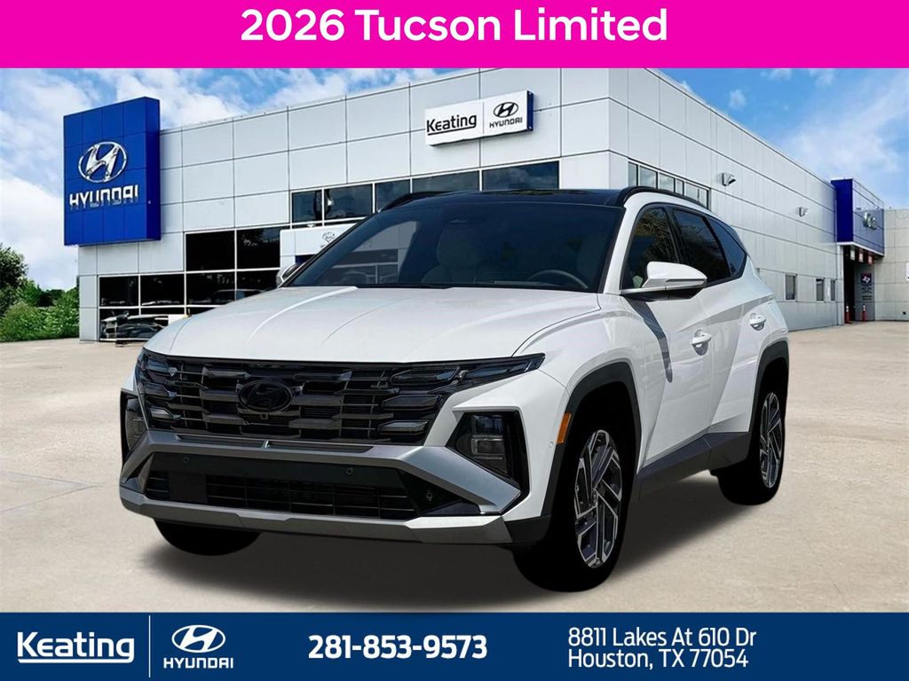 White Pearl 2026 Hyundai Tucson SUV / Crossover Front-Wheel Drive 8-Speed Automatic