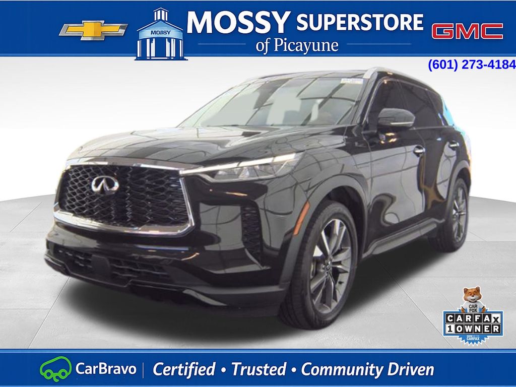 Mineral Black 2023 INFINITI QX60 Luxe FWD SUV / Crossover Front-Wheel Drive 9-Speed Automatic