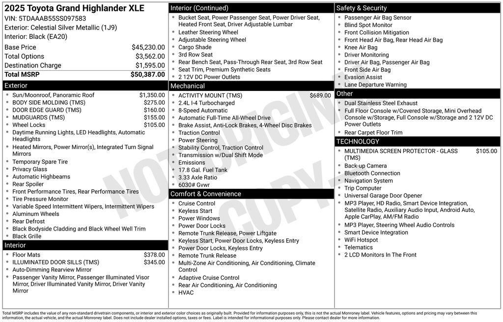 Used 2025 Toyota Grand Highlander SUV