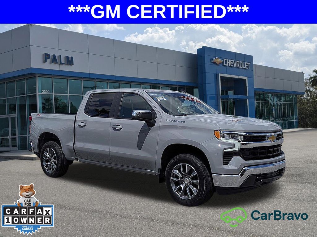 Slate Gray Metallic 2024 Chevrolet Silverado 1500 Pickup Truck Four-Wheel Drive 8-Speed Automatic