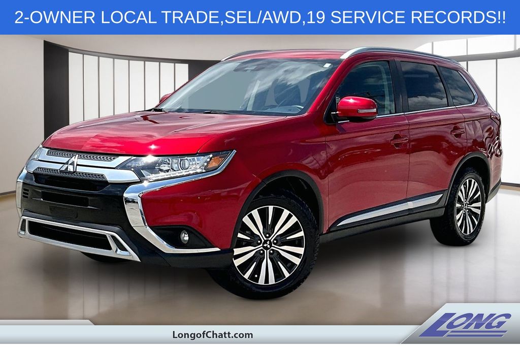 Red 2020 Mitsubishi Outlander SEL S-AWC SUV / Crossover All-Wheel Drive Continuously Variable Transmission