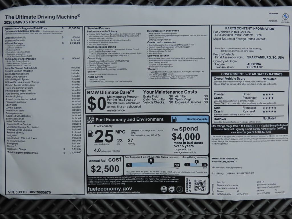 2026 BMW X5 sDrive40i 9