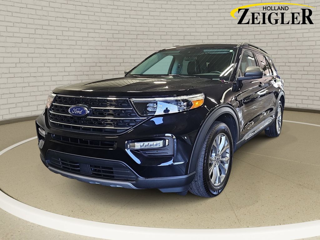 Black Metallic 2023 Ford Explorer SUV / Crossover All-Wheel Drive Automatic
