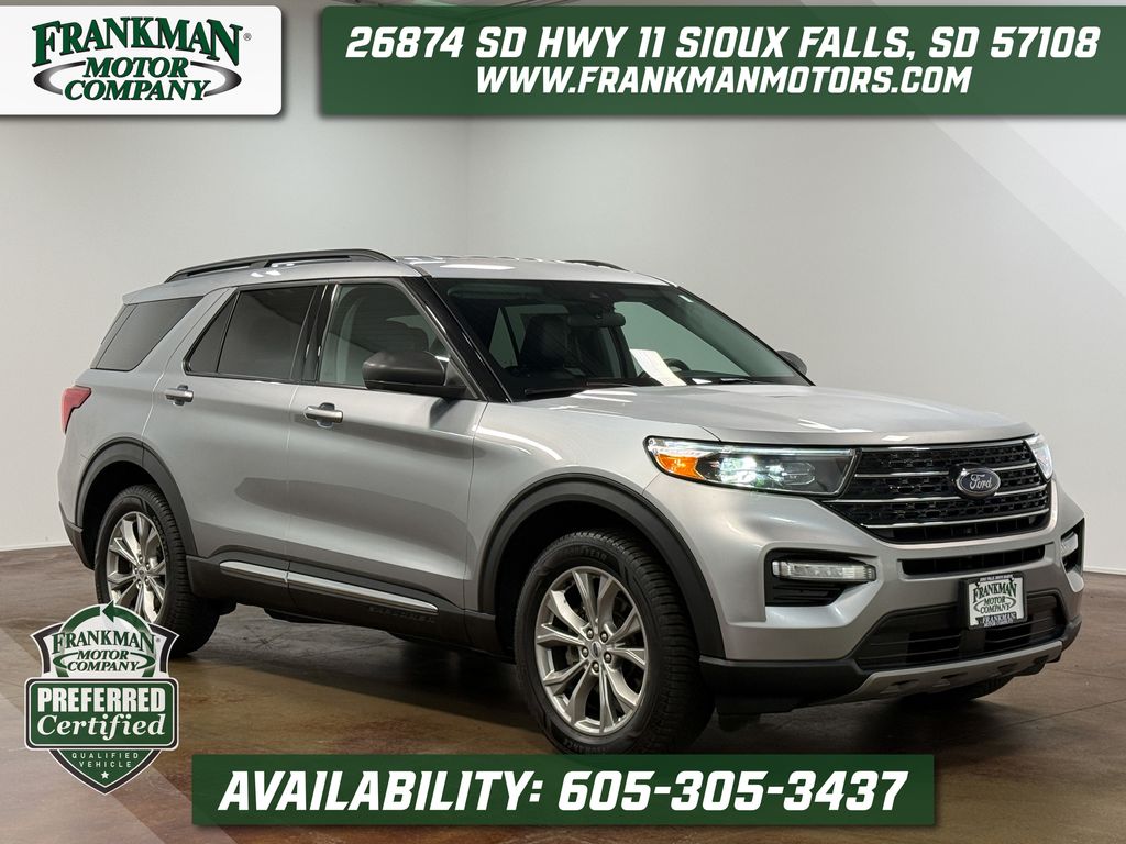 Silver Metallic 2023 Ford Explorer SUV / Crossover All-Wheel Drive Automatic