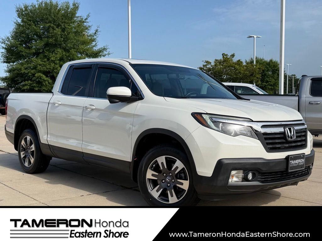 White Diamond Pearl 2019 Honda Ridgeline Pickup Truck All-Wheel Drive 6-Speed Automatic