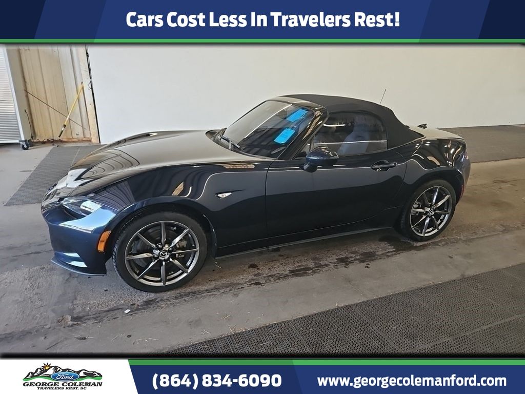 Deep Crystal Blue 2021 Mazda MX-5 Miata Convertible Rear-Wheel Drive 6-Speed Automatic