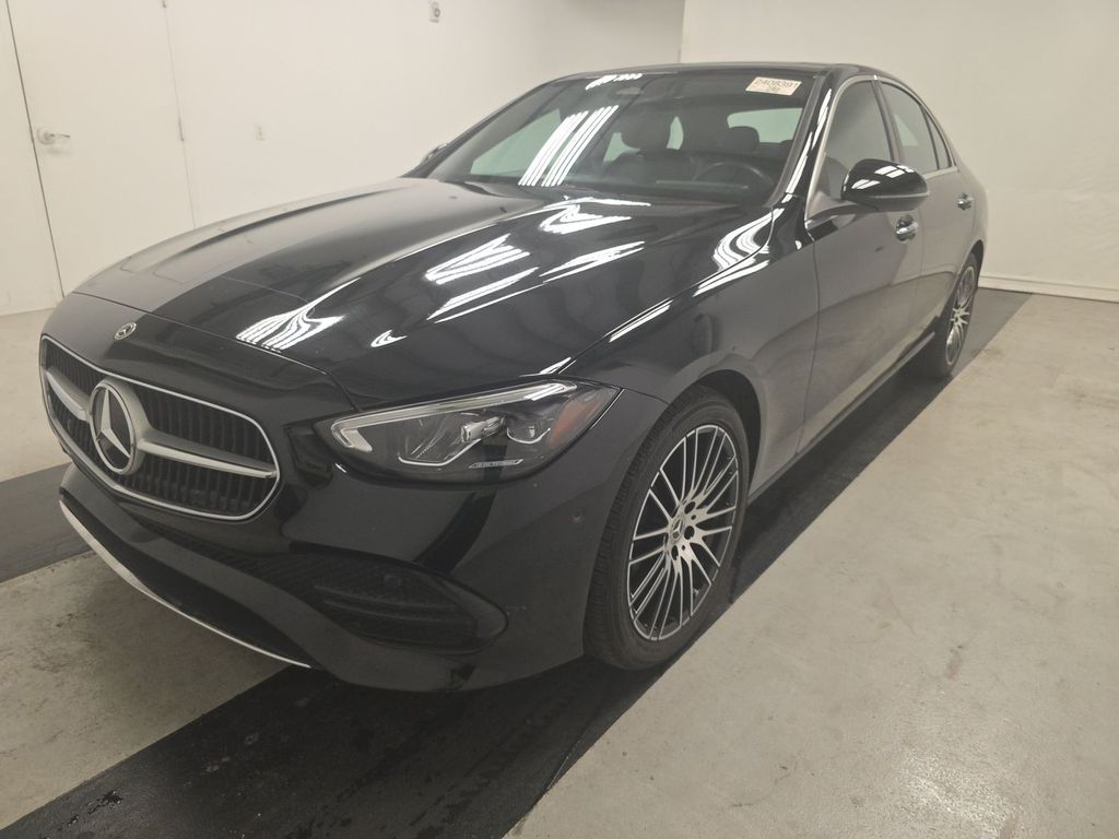 Black 2024 Mercedes-Benz C-Class Sedan Rear-Wheel Drive 9-Speed Automatic