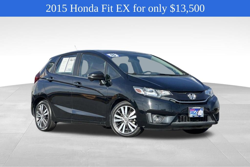 Crystal Black Pearl 2015 Honda Fit EX Hatchback Front-Wheel Drive Continuously Variable Transmission