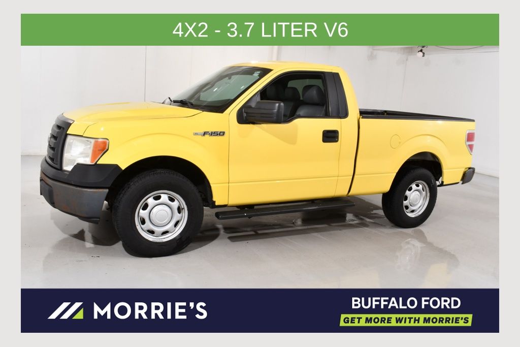 Yellow 2013 Ford F-150 Pickup Truck 4X2 6-Speed Automatic