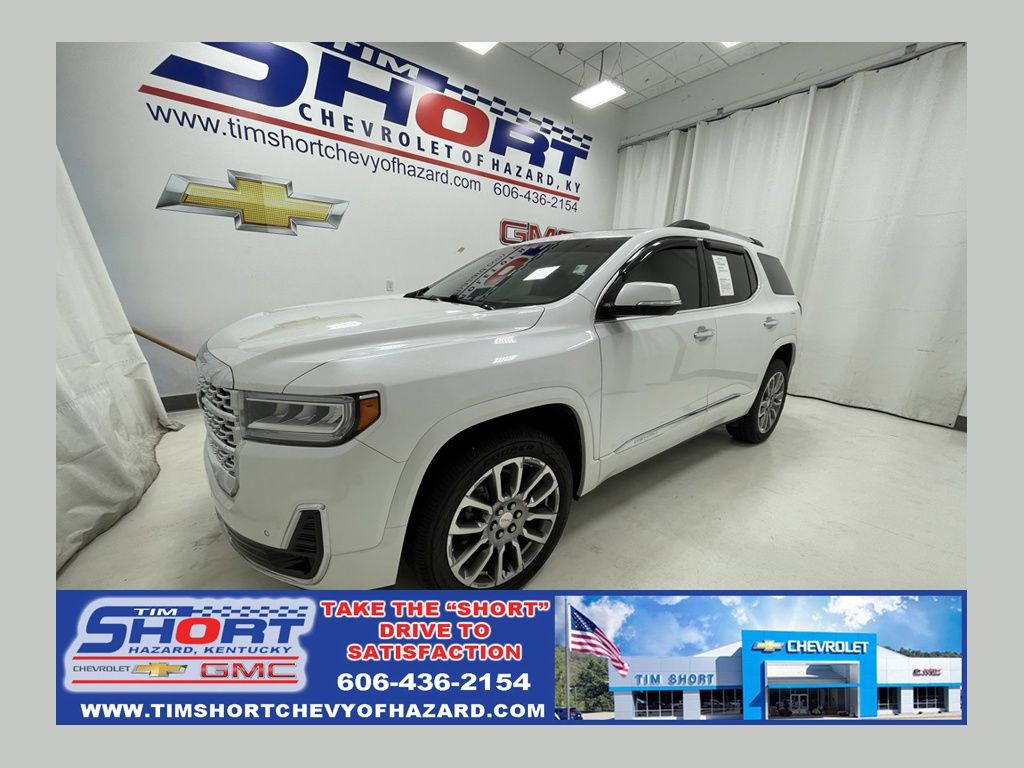 White Frost Tricoat 2023 GMC Acadia SUV / Crossover Four-Wheel Drive 9-Speed Automatic