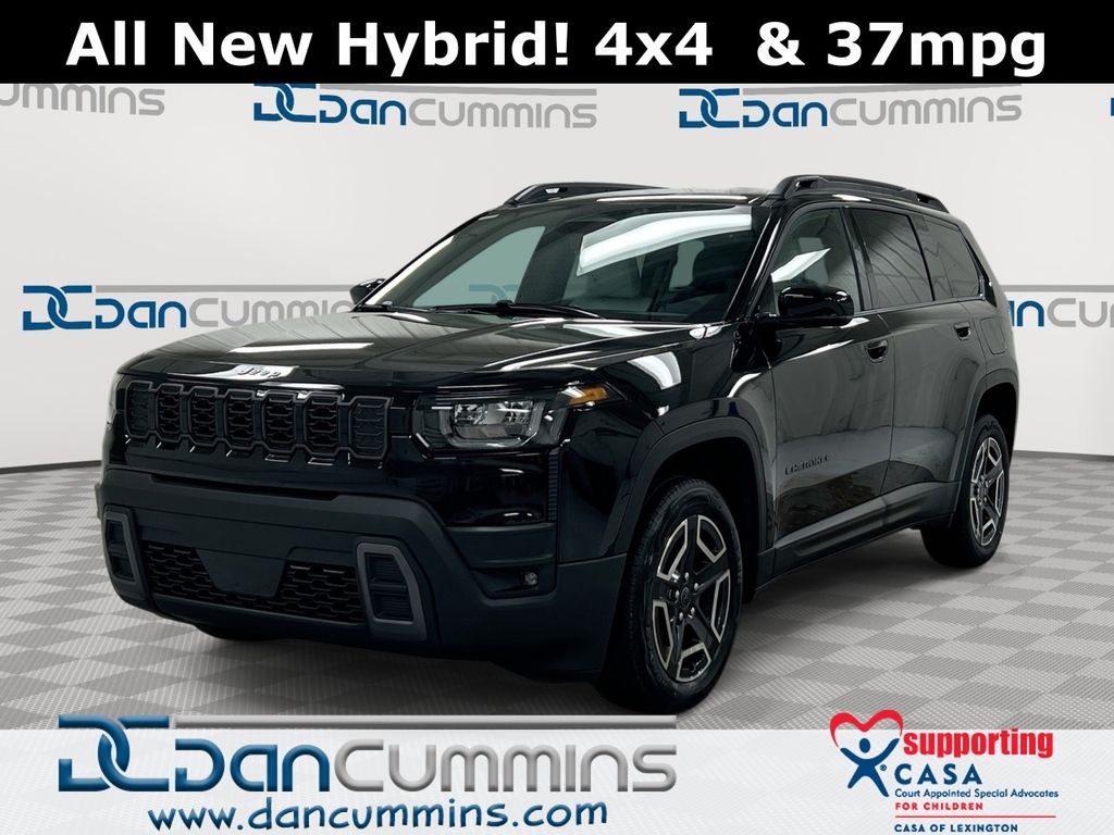 Diamond Black Crystal Pearlcoat 2026 Jeep Cherokee SUV / Crossover Four-Wheel Drive Continuously Variable Transmission