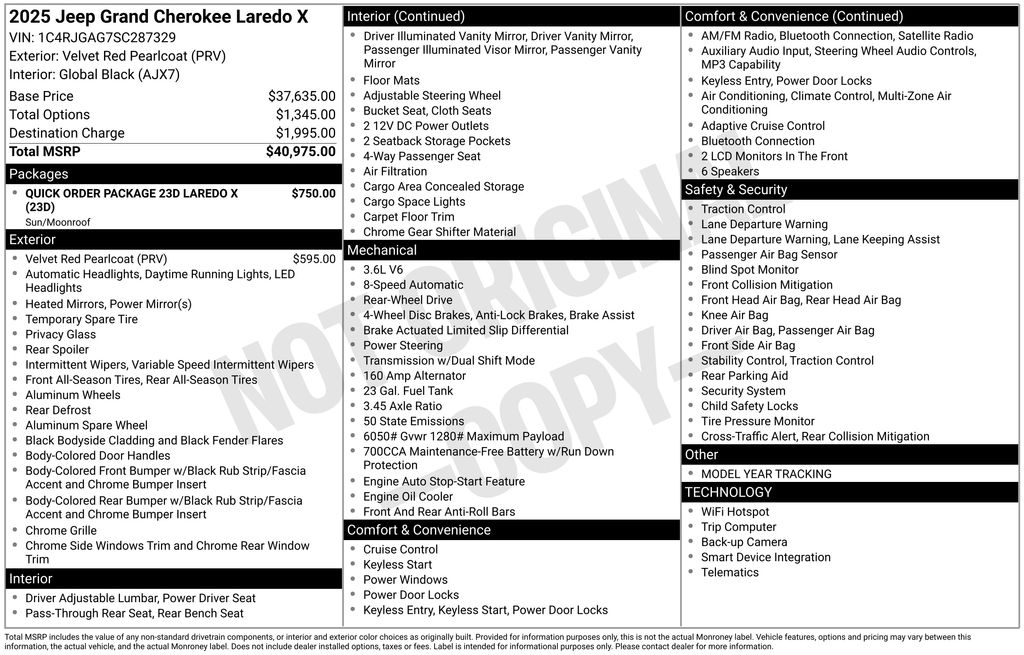 Certified Used 2025 Red Jeep Laredo X image 5
