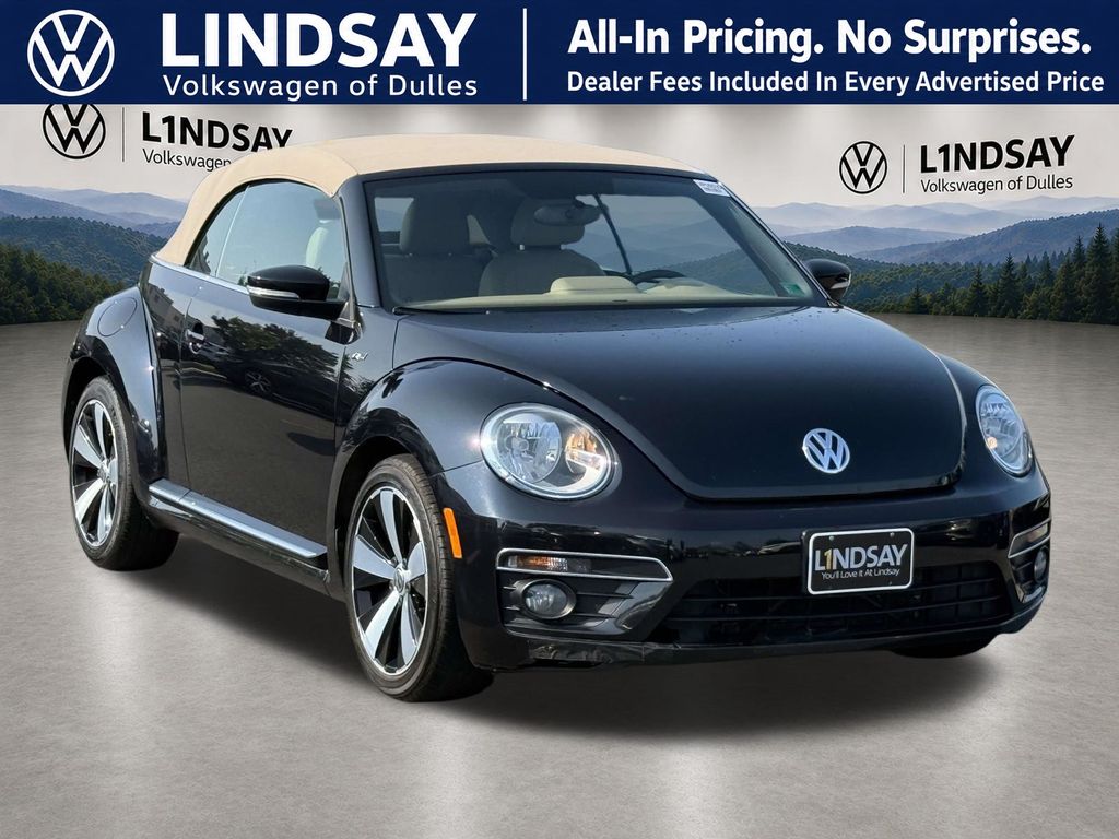 Deep Black Metallic 2014 Volkswagen Beetle Convertible Front-Wheel Drive 6-Speed Dual Clutch