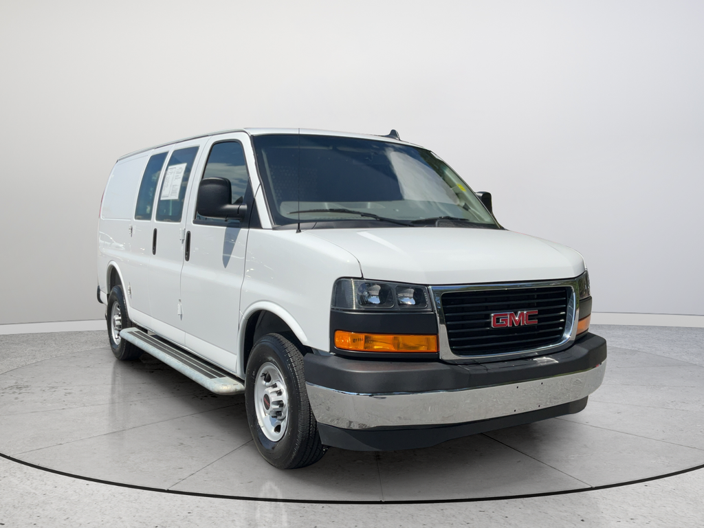 Summit White 2025 GMC Savana Cargo Van Rear-Wheel Drive 8-Speed Automatic Overdrive