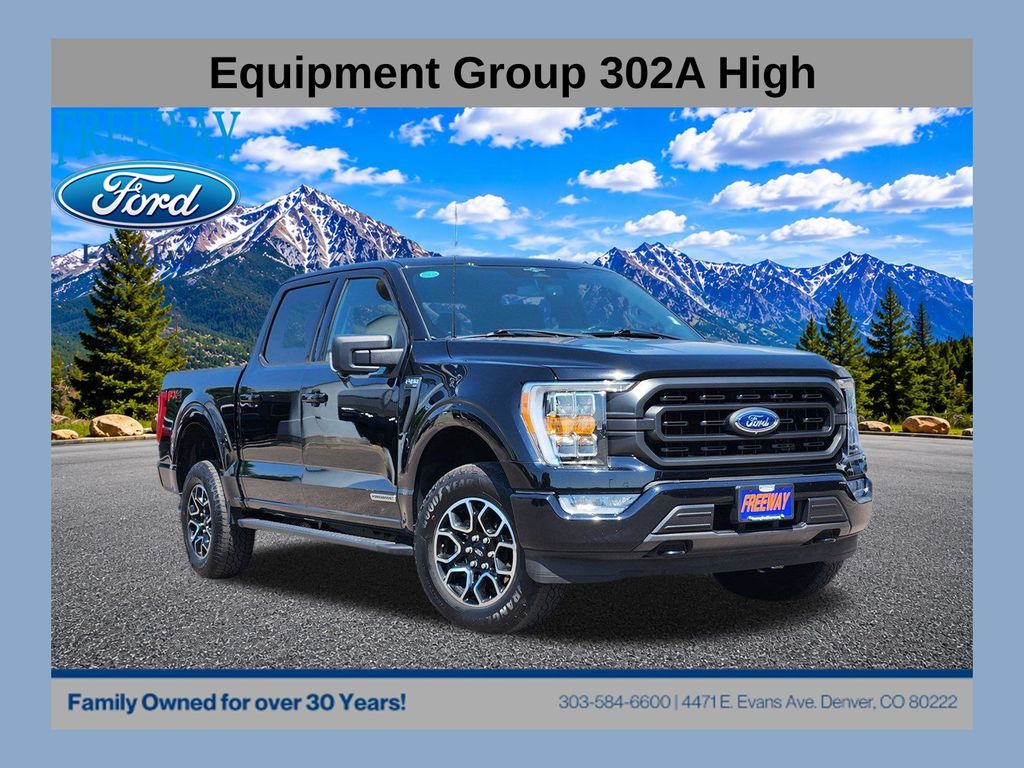 Black Metallic 2023 Ford F-150 Pickup Truck Four-Wheel Drive Automatic