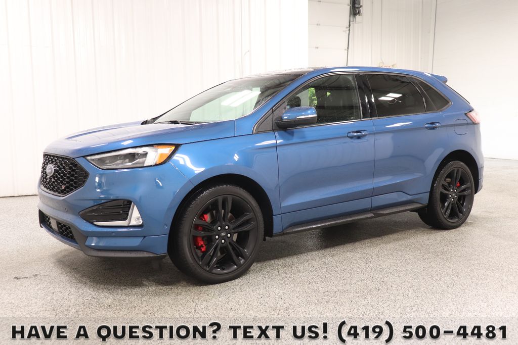 Blue Metallic 2019 Ford Edge SUV / Crossover All-Wheel Drive 8-Speed Automatic