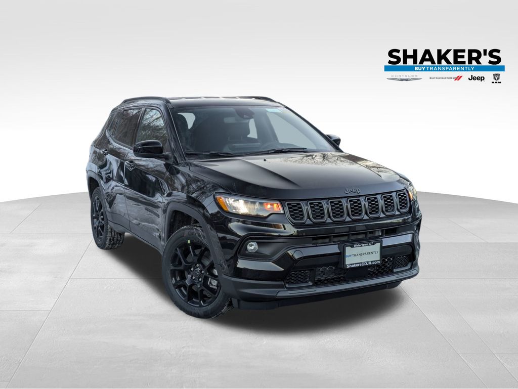 diamond black crystal pearlcoat 2026 Jeep Compass Latitude 4WD SUV / Crossover Four-Wheel Drive 8-Speed Automatic