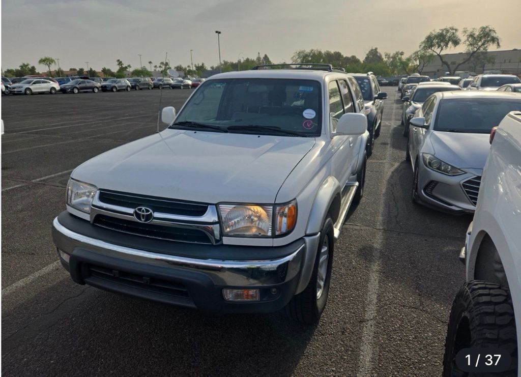 White 2002 Toyota 4Runner SR5 4WD SUV / Crossover Four-Wheel Drive 4-Speed Automatic Overdrive