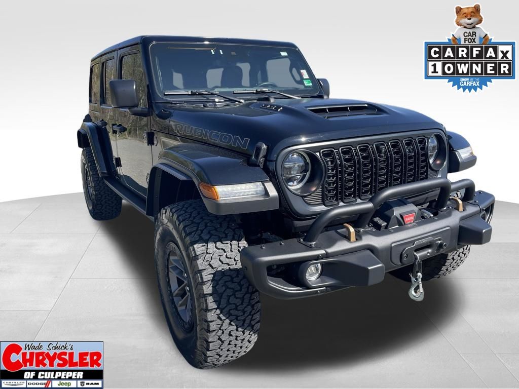 Black Clearcoat 2024 Jeep Wrangler Rubicon 392 4-Door 4WD SUV / Crossover Four-Wheel Drive 8-Speed Automatic