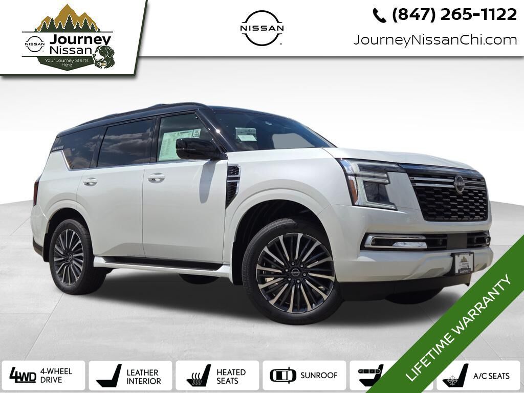 Everest White Pearl/Black 2026 Nissan Armada SUV / Crossover Four-Wheel Drive 9-Speed Automatic