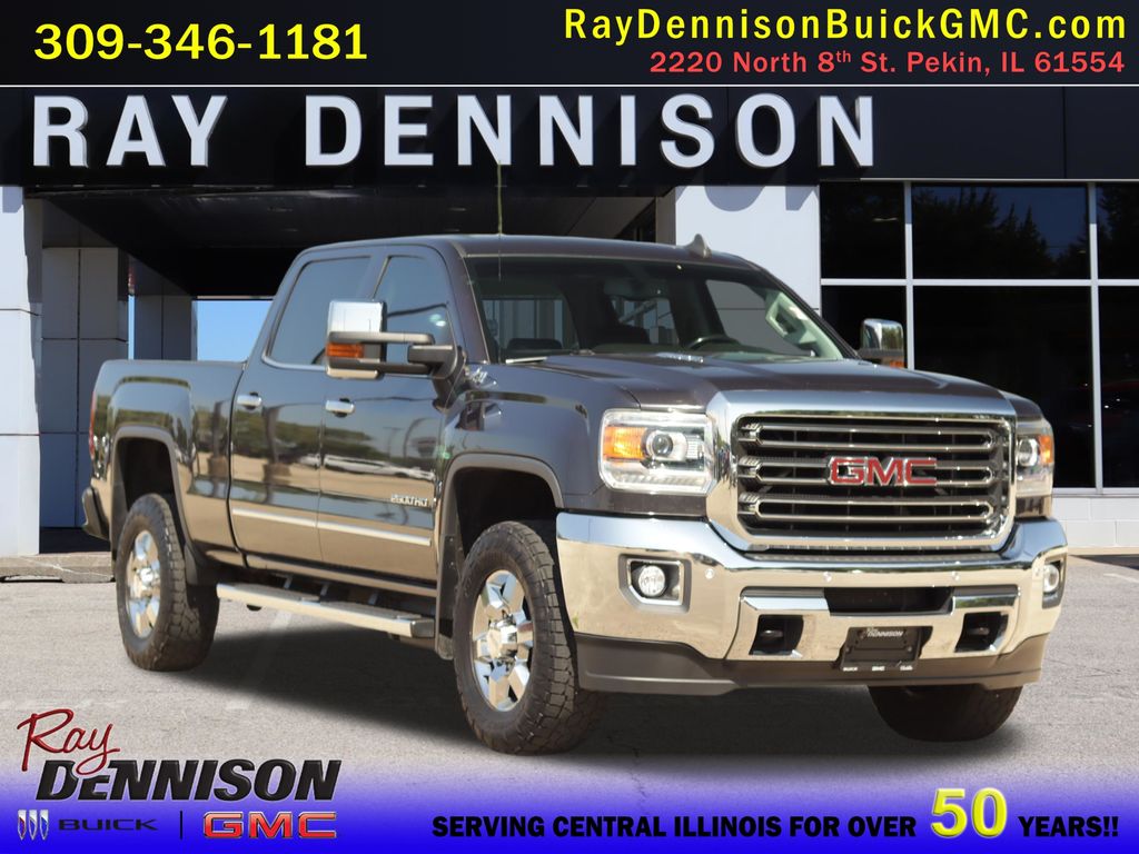 Gray (Iridium Metallic) 2015 GMC Sierra 2500HD Pickup Truck Four-Wheel Drive 6-Speed Automatic