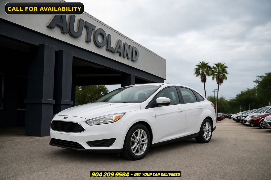 White 2016 Ford Focus Sedan Front-Wheel Drive Automatic
