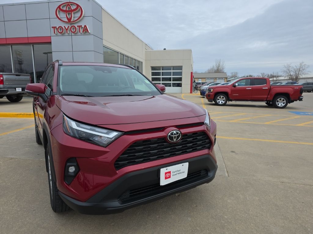 Red (Ruby Flare Pearl) 2025 Toyota RAV4 XLE Premium AWD SUV / Crossover All-Wheel Drive 8-Speed Automatic
