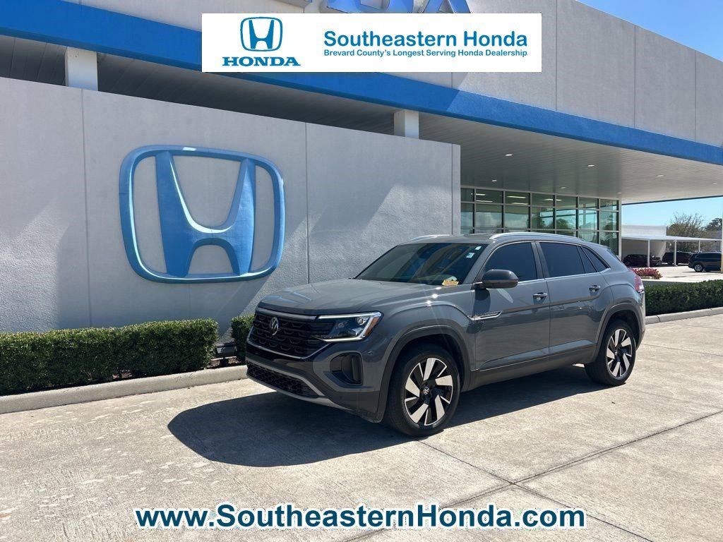Gray 2024 Volkswagen Atlas Cross Sport SE 4Motion with Technology SUV / Crossover All-Wheel Drive 8-Speed Automatic
