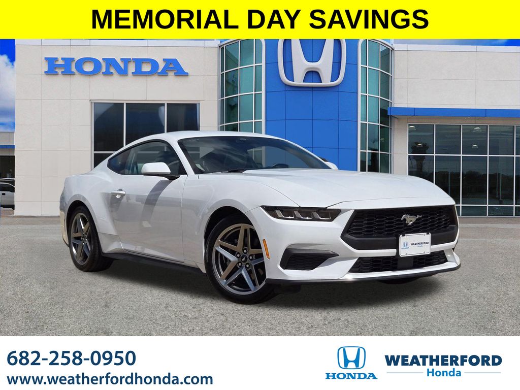 Oxford White 2024 Ford Mustang EcoBoost Premium Fastback RWD Coupe Rear-Wheel Drive Automatic