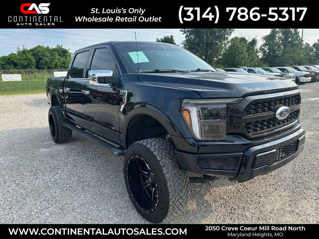 Blue Metallic 2021 Ford F-150 Pickup Truck Four-Wheel Drive Automatic