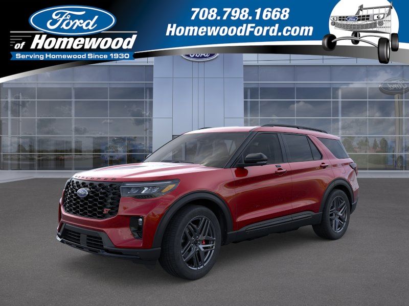 Rapid Red Metallic Tinted Clearcoat 2026 Ford Explorer ST AWD SUV / Crossover All-Wheel Drive Automatic
