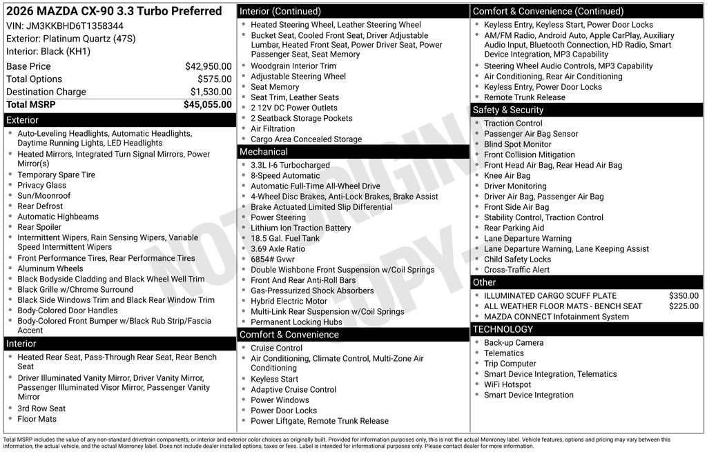 2026 Mazda CX-90 Preferred Package's photo