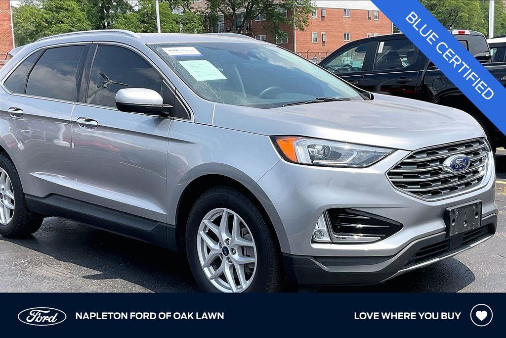 Silver Metallic 2021 Ford Edge SUV / Crossover Front-Wheel Drive 8-Speed Automatic