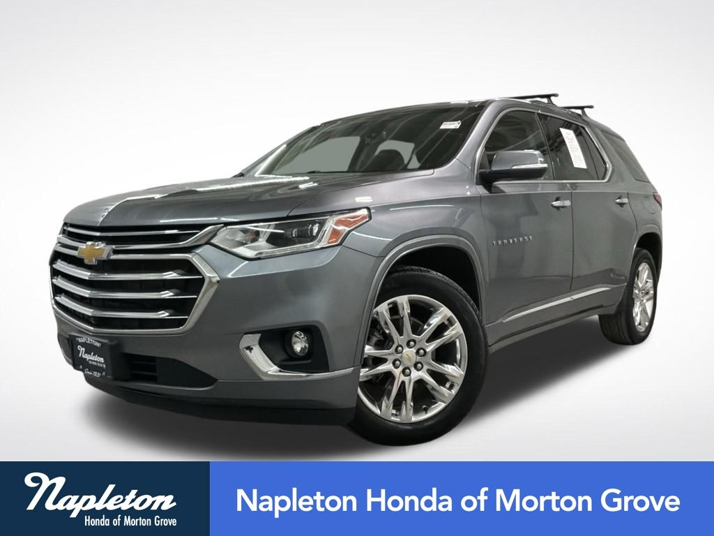Gray (Satin Steel Metallic) 2021 Chevrolet Traverse SUV / Crossover Four-Wheel Drive 9-Speed Automatic