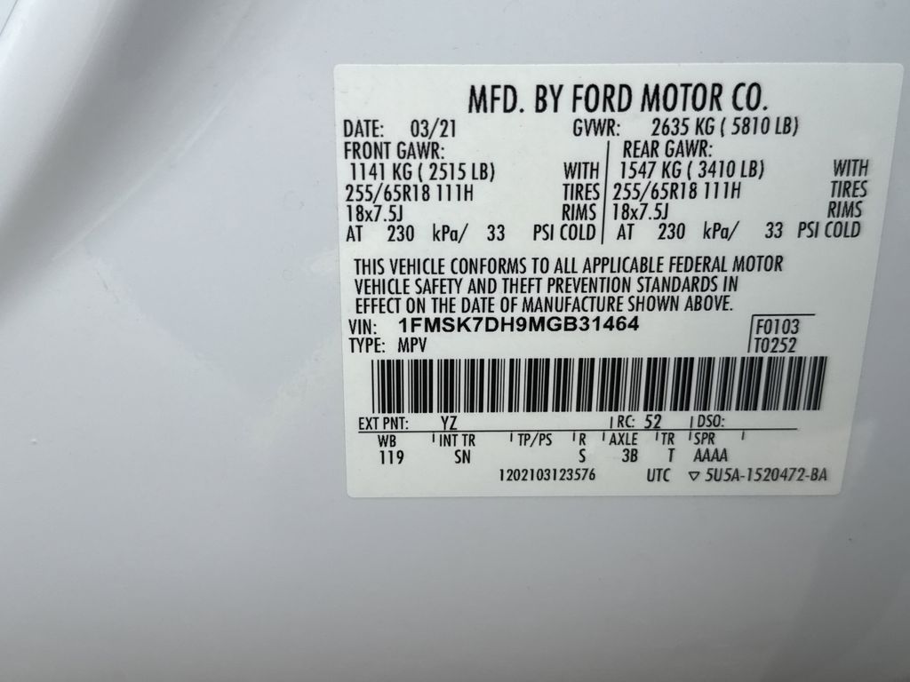 2021 Ford Explorer XLT White at Monument Chevrolet