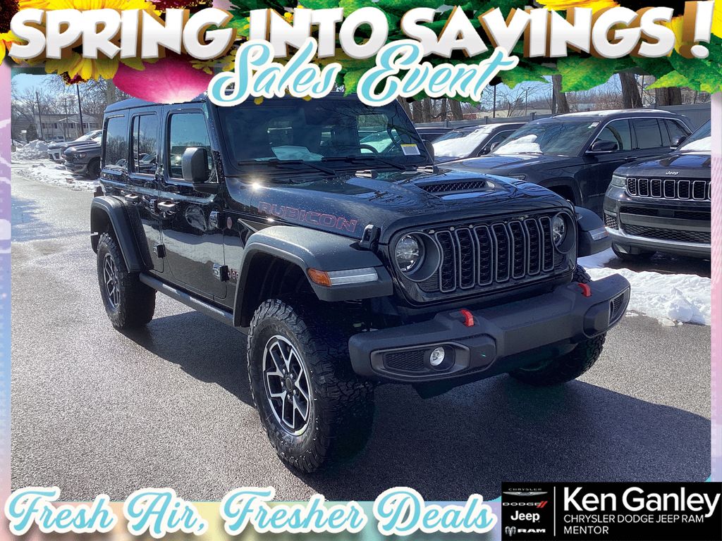 Black Clearcoat 2026 Jeep Wrangler Rubicon 4-Door 4WD SUV / Crossover Four-Wheel Drive 8-Speed Automatic