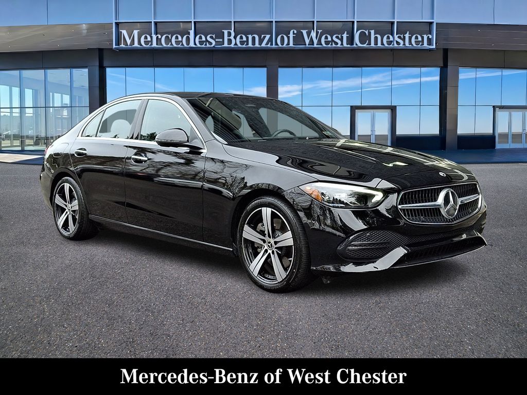 Black 2025 Mercedes-Benz C-Class Sedan All-Wheel Drive 9-Speed Automatic