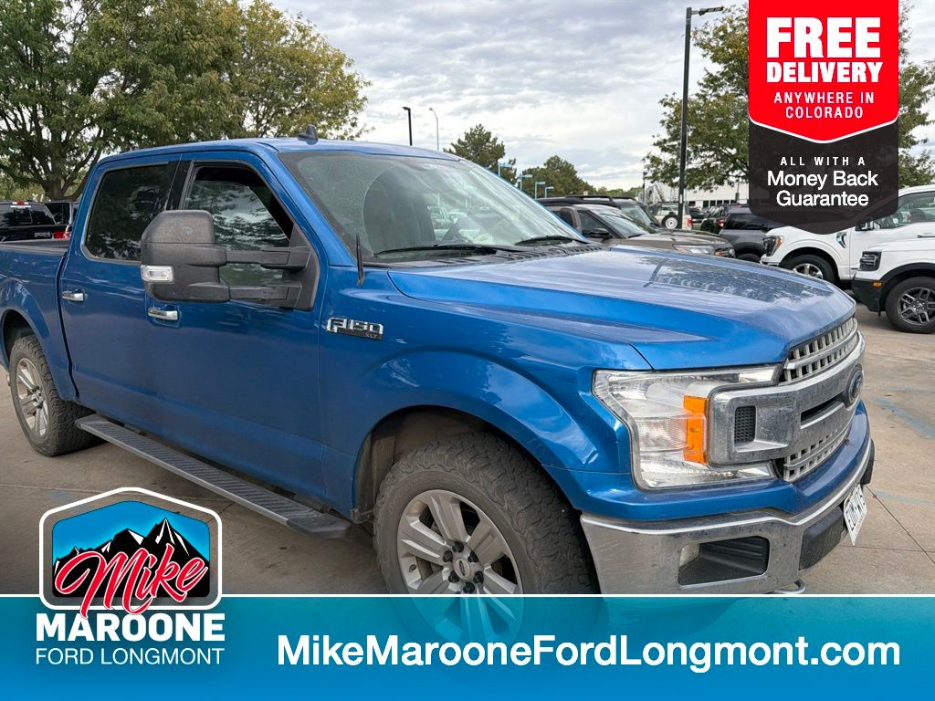 Blue Metallic 2020 Ford F-150 Pickup Truck Four-Wheel Drive Automatic