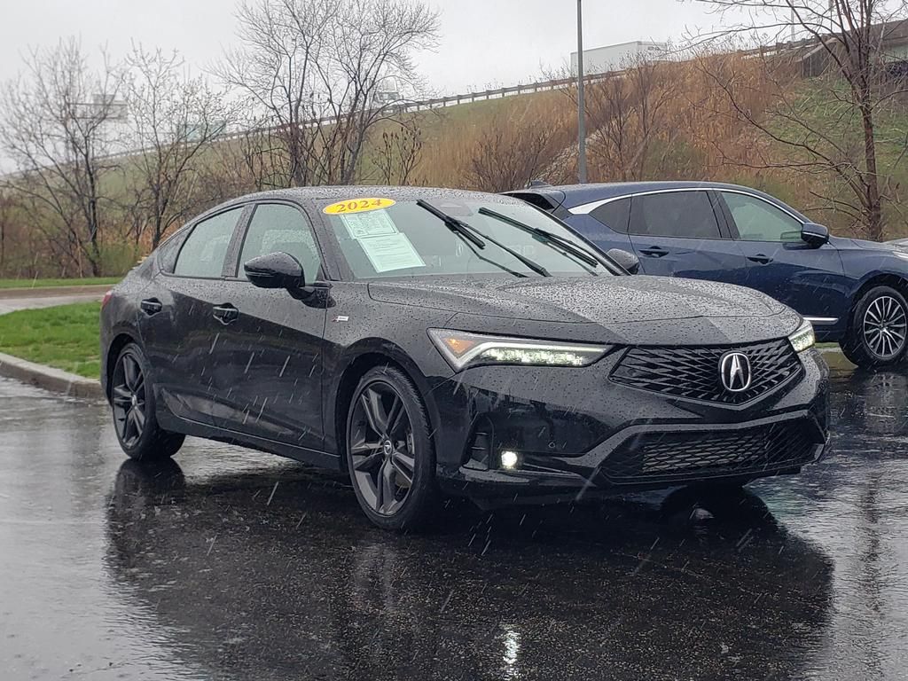 Majestic Black Pearl 2024 Acura Integra FWD with Technology and A-SPEC Package Sedan Front-Wheel Drive Continuously Variable Transmission